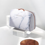 Signature Marble Makeup Pouch
