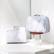 Signature Marble Makeup Pouch