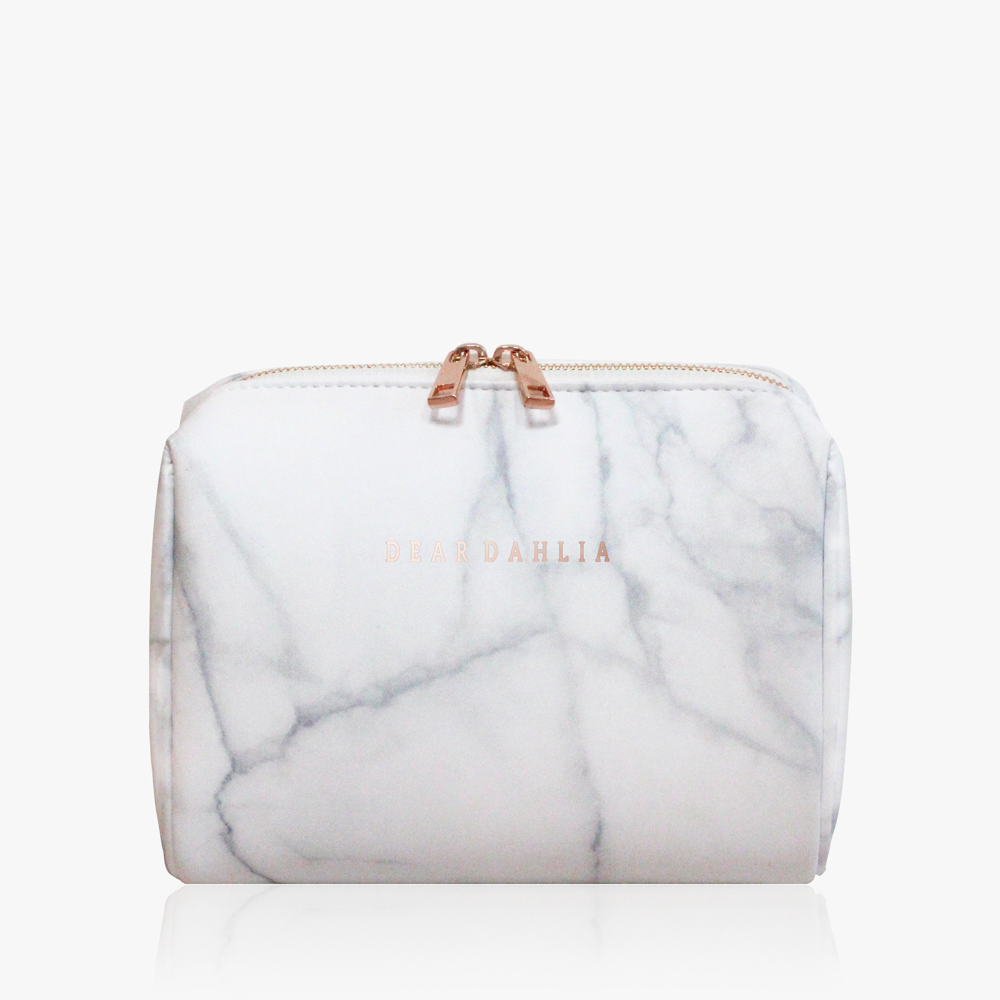 Signature Marble Makeup Pouch